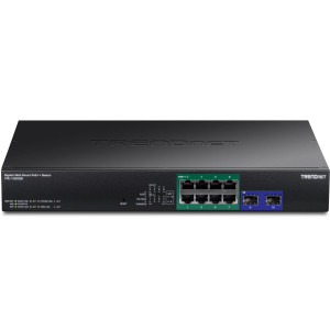 TRENDnet TPE-1020SB 10-Port Managed Gigabit 95W PoE++ port Switch, 2x SFP ports, rack mountable